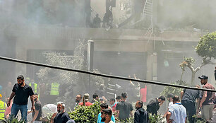 Izraelio smūgio Beirute padariniai / IBRAHIM AMRO / AFP