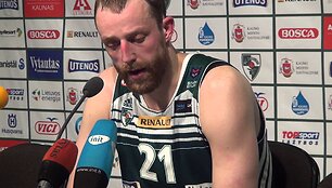 VIDEO kadras: Artūro Milaknio komentaras po rungtynių