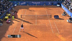VIDEO kadras: ATP pripažinimas: Ričardo Berankio pergalė prie&scaron; Milo&scaron;ą Raoničių įsimintiniausia 2014 sezone