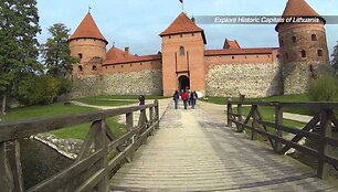 VIDEO kadras: Pažinkite senąsias Lietuvos sostines. Kelionės dviračiais