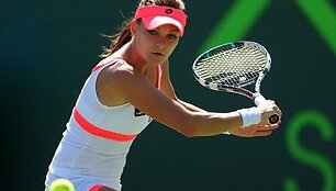 VIDEO kadras: &bdquo;Sony Open Tennis&ldquo; turnyre Majamyje paai&scaron;kėjo pirmosios keturios moterų varžybų a&scaron;tuntfinalio poros
