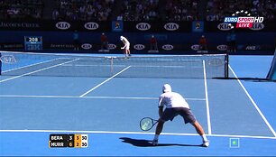 VIDEO kadras: Ričardas Berankis prie&scaron; Andy Murray (visas mačas)