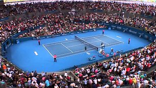 VIDEO kadras: Brisbeno finalas: Andy Murray - Grigoras Dimitrovas (visas mačas)