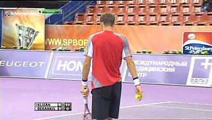 VIDEO kadras: Ričardas Berankis prie&scaron; Martiną Kližaną (visas mačas)