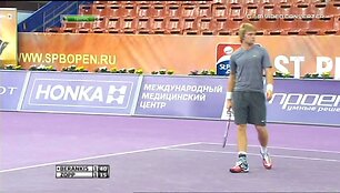 VIDEO kadras: Ričardas Berankis prie&scaron; Jurgeną Zoppą (visas mačas)