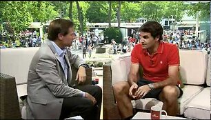 VIDEO kadras: Interviu su Rogeriu Federeriu