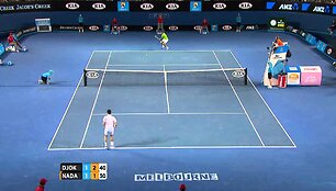 VIDEO kadras: Nepamir&scaron;tamo 2012 metų &bdquo;Australian Open&ldquo; finalo akimirkos