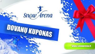 „Snow arenos“ dovanų kuponas (asociatyvinė iliustr.)