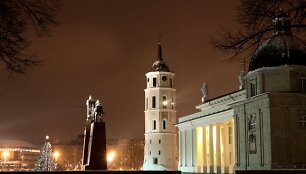 Žiemi&scaron;ka naktis Vilniuje