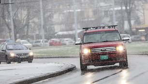 Trečiadienį Vilniuje gausiai sninga