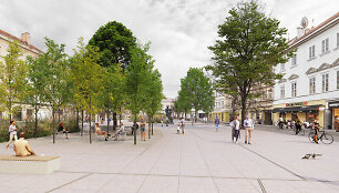 &bdquo;Strassen-platz&ldquo; siūlomas Vokiečių gatvės rekonstrukcijos projektas