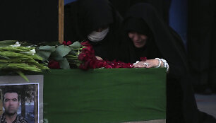 Nužudyto &bdquo;Basij&rdquo; sukarintų pajėgų kareivio laidotuvės