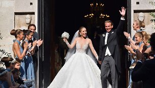 &bdquo;Swarovski&ldquo; paveldėtojos Victorios Swarovski vestuvių akimirka