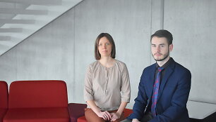 Gruppo FOS Lithuania&ldquo; vadovė R. Makauskienė ir projektų inžinierius, tyrėjas M. Mikulėnas
