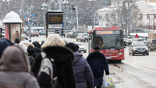 Vilniaus viešasis transportas streiko metu