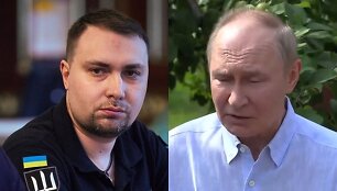 Kyrylo Budanovas ir Vladimiras Putinas