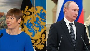 Kersti Kaljulaid ir Vladimiras Putinas