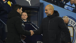 Mikelis Arteta ir Pepas Guardiola