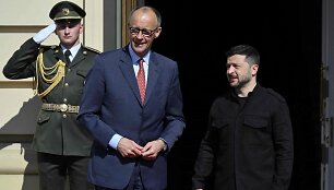 F. Merzas ir V. Zelenskis / GENYA SAVILOV / AFP
