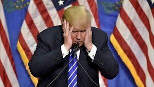 Donaldas Trumpas dėl kažko pergyvena
