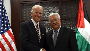 Joe Bidenas ir Mahmudas Abbasas 2016 m.