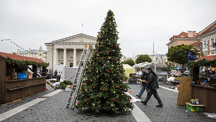 Vilniuje rudens vidury pasirodė kalėdinės puošmenos