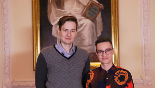 POLA prezidentas Šarūnas Narbutas (kairėje) ir projekto „Skirtingos spalvos“ iniciatorius Dalius Stankevičius