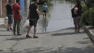 Potvynis Chersono regione