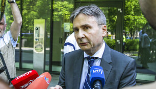 Protesto akcija prie Norvegijos ambasados Vilniuje