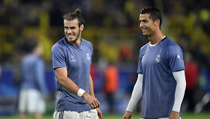 Garethas Bale'as ir Cristiano Ronaldo