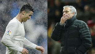 Cristiano Ronaldo ir Jose Mourinho