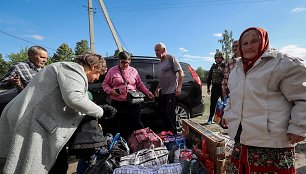 Žmonių evakuacija Ukrainoje