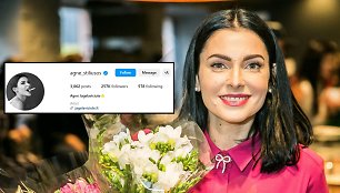 Agnė Jagelavičiūtė, jos paskyra instagrame