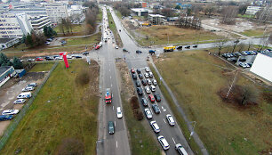 Taikos prospekto ir Garažų gatvės sankryža