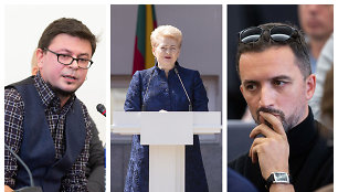 Domantas Razauskas, Dalia Grybauskaitė, Lauras Lučiūnas 