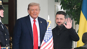 D. Trumpas ir V. Zelenskis / ALEX WROBLEWSKI / AFP