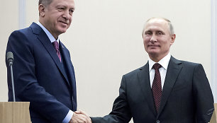 Vladimiras Putinas ir Recepas Tayyipas Erdoganas