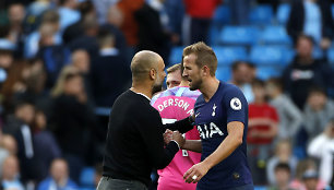 Josepas Guardiola ir Harry Kane'as