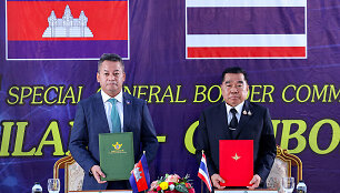Tailando ir Kambodžos atstovai  / AGENCE KAMPUCHEA PRESSE (AKP) / AFP