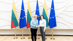 Ingrida &Scaron;imonytė ir Svetlana Cichanouskaja