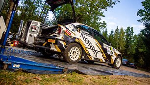 Ovidijaus Va&scaron;tako treniruotė prie&scaron; &bdquo;Rally Auk&scaron;taitija&ldquo; varžybas