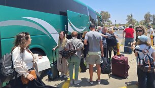 I&scaron; Izraelio evakuojami lietuviai pasiekė pasienį su Jordanija