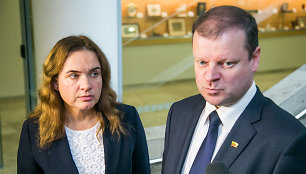 Milda Vainiutė ir Saulius Skvernelis