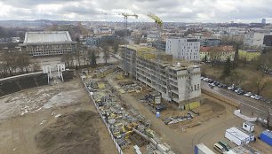 Žalgirio stadiono teritorijoje  statomas viešbutis „Marriott“