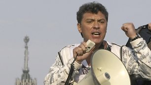 B.Nemcovas opozicijos proteste Maskvoje 2012 metais