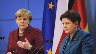 Angelos Merkel vizitas Lenkijoje