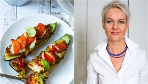 Nida Degutienė ir jos ruo&scaron;tos įdarytos cukinijos