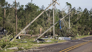 Tornado padariniai Teksase