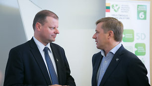 Saulius Skvernelis ir Ramūnas Karbauskis