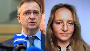 Vladimiras Medinskis ir Jekaterina Tichonova